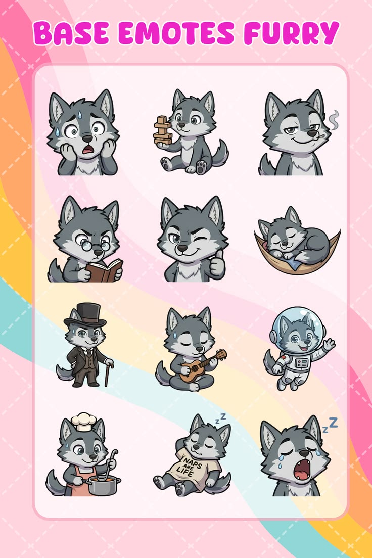 Base Emotes Furry